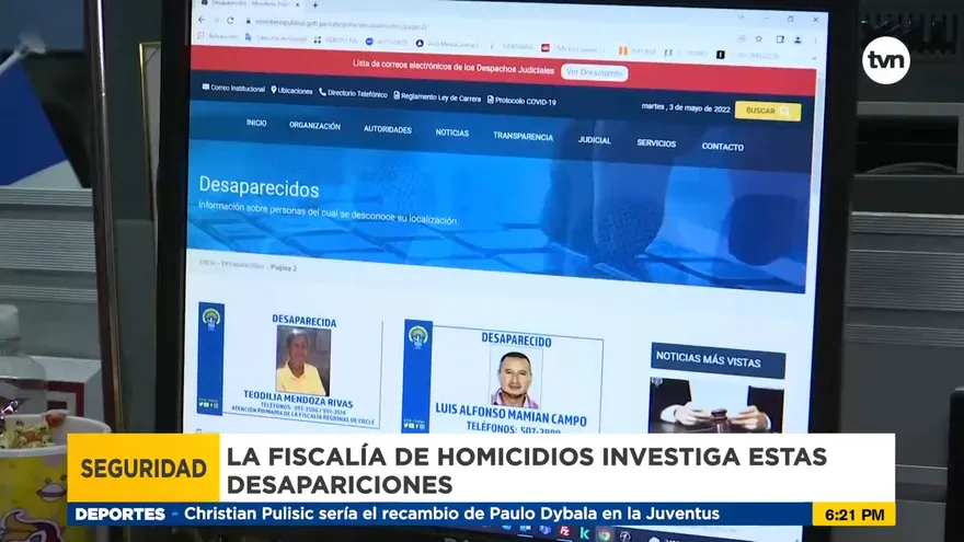 Aumenta la lista de personas desaparecidas en Panamá