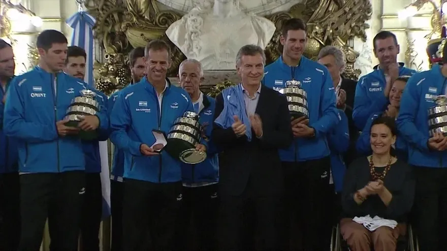 Argentinos celebraron logro 'histórico' en Copa Davis