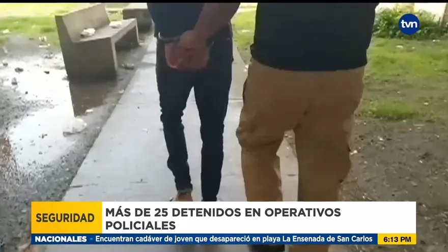 Más de 20 detenidos en operativos en la capital y Colón