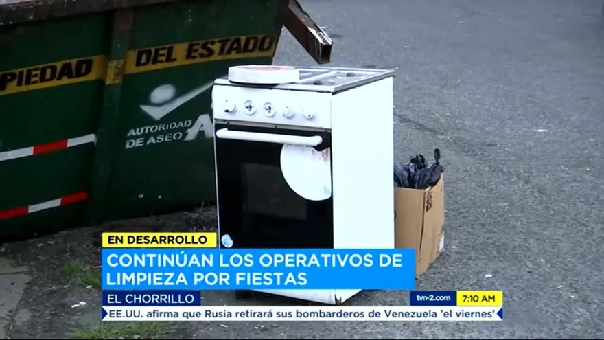 Autoridad de Aseo realiza operativo de limpieza en El Chorrillo y Santa Ana