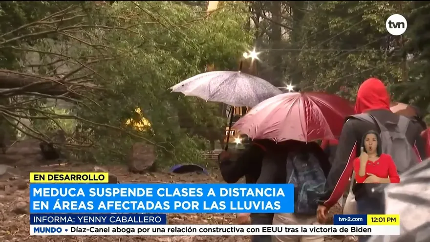 Suspenden clases a distancia en zonas afectadas