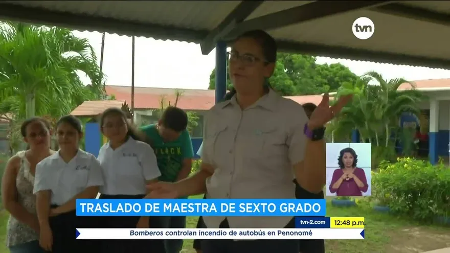 Estudiantes de Agua Clara, en Los Santos, se quedan sin maestra