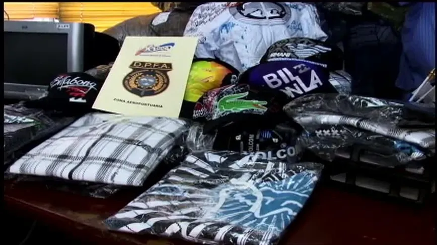 Decomisan mercancía falsificada