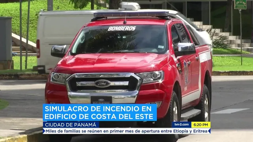 Simulacro de incendio en edificio de Costa del Este