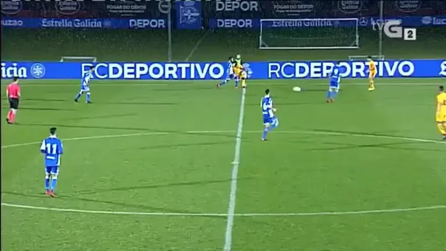 Segundo gol de Ismael Díaz ante el Atlético Madrid B