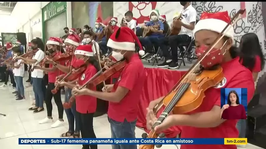 Jóvenes realizan concierto navideño en Veraguas
