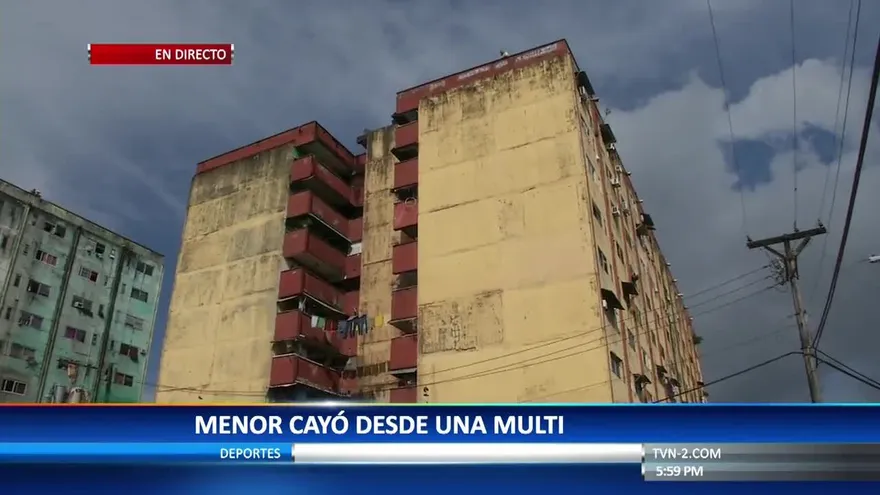 Niño que cayó en multifamiliar del Curundú, se recupera