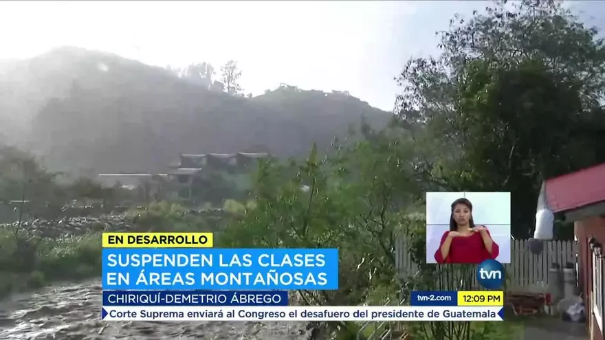 Mal tiempo azota la provincia de Chiriquí