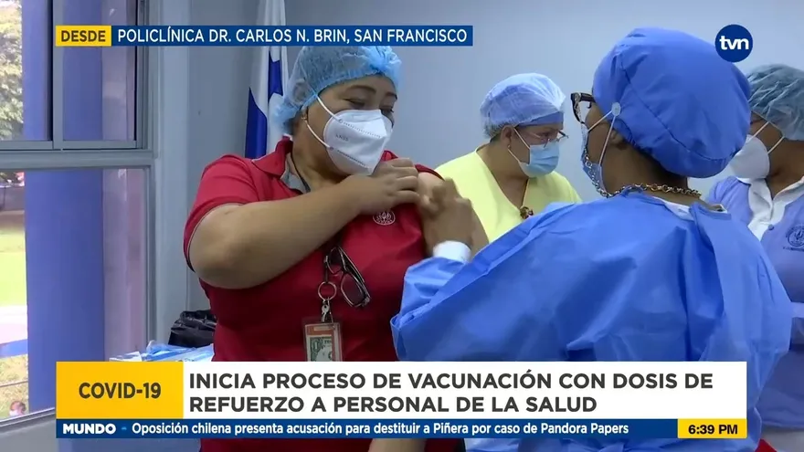 Inicia proceso de vacunación con dosis de refuerzo a personal de la salud