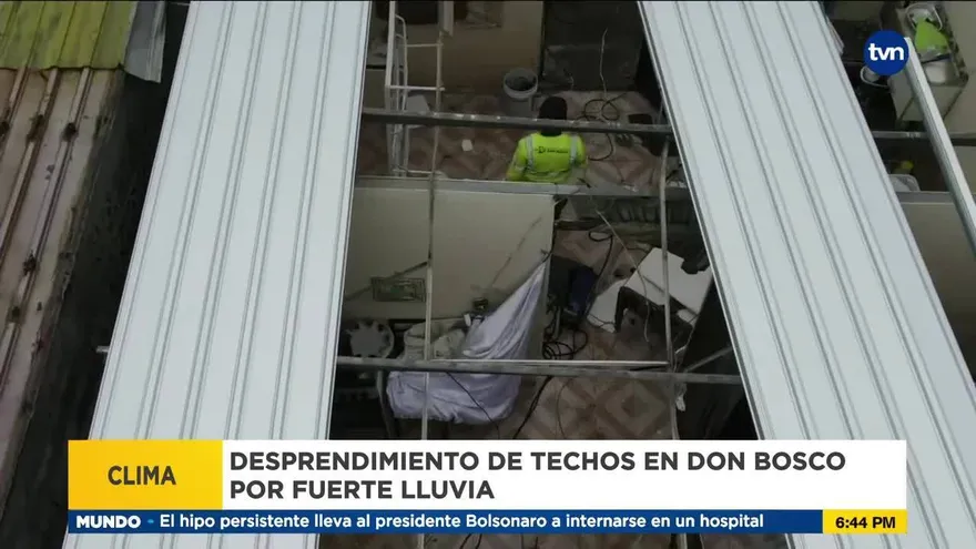 Mal tiempo afecta casas en Don Bosco