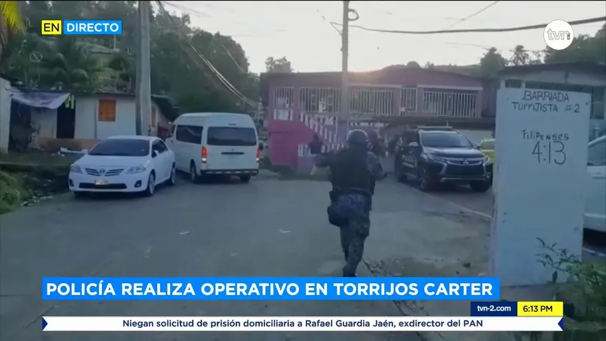 La Policía Nacional realizó operativo en el sector de Torrijos Carter, San Miguelito