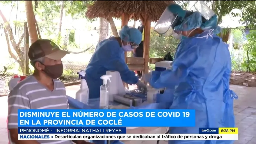 Casos de COVID-19 disminuyen en Coclé