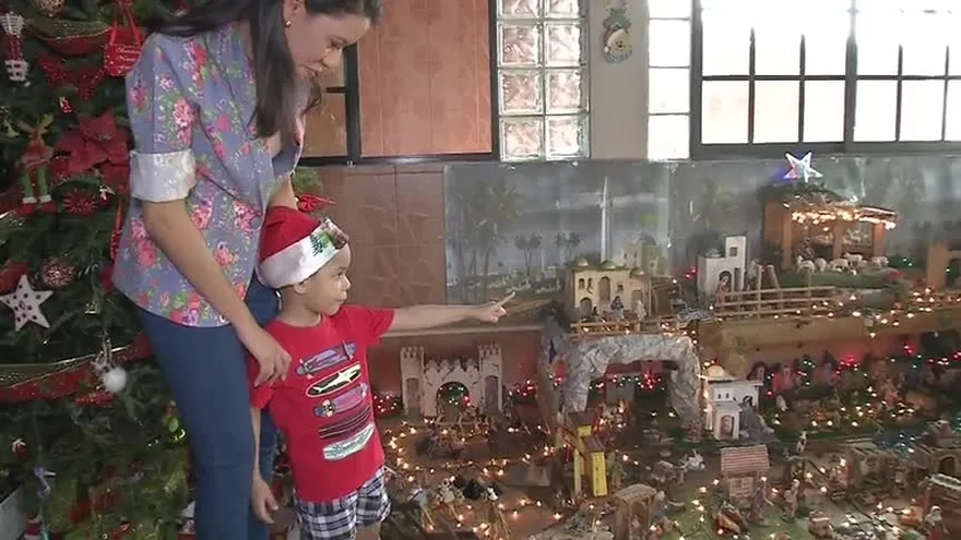 La evolución de nacimiento de Navidad