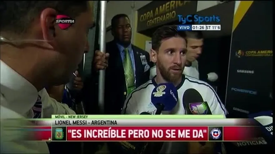 Messi anuncia su salida de la selección de Argentina