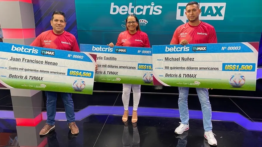 Ganadores de la Polla Mundialista Betcris y TVMAX
