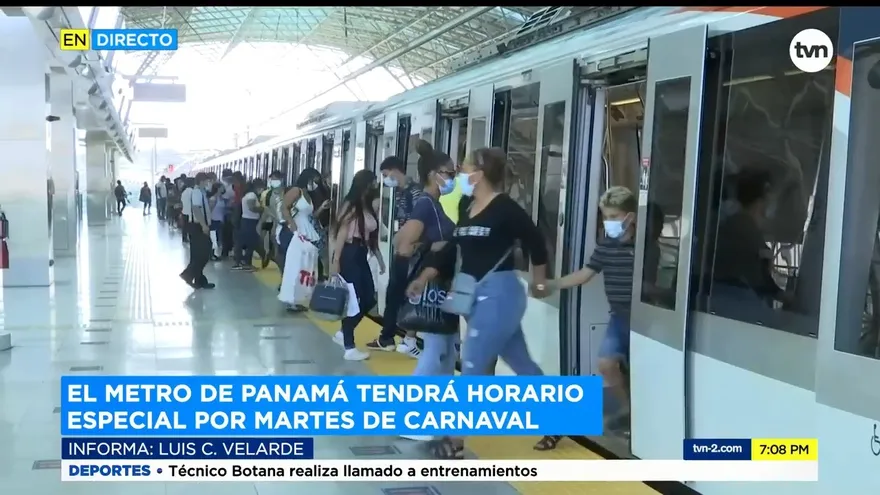 Metro con horario especial este Martes de Carnaval