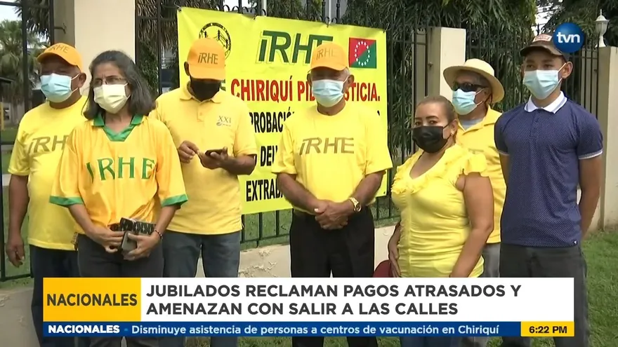 Extrabajadores del IRHE en Chiriquí reclaman pagos atrasados
