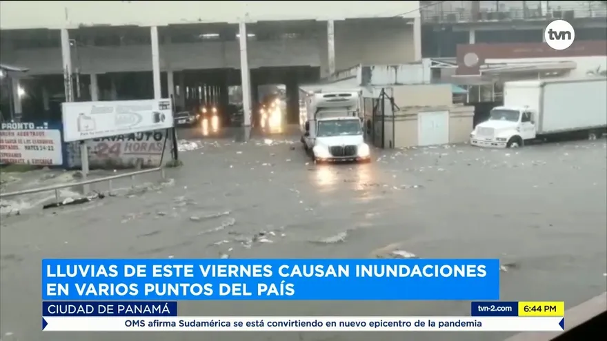 Fuertes lluvias azotaron la Ciudad de Panamá