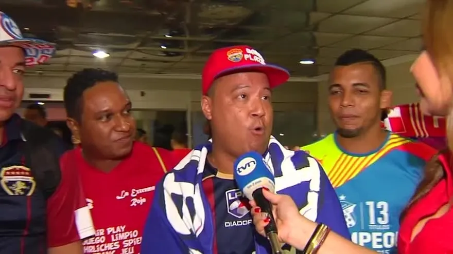 Fanáticos de la selección en Panamá