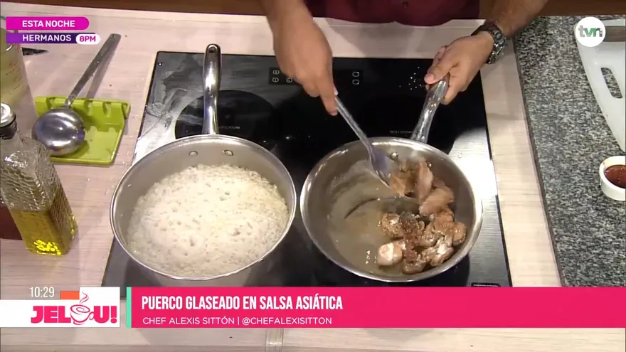 Receta: puerco glaseado en salsa asiática