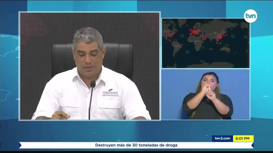 Conferencia de prensa del COVID-19 en Panamá del 21 de marzo