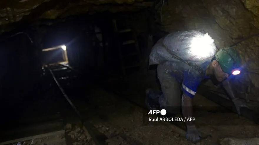 Foto ilustrativa de un trabajador en una mina en Colombia