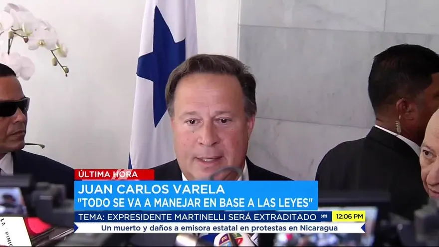Declaraciones del presidente Varela sobre extradición de Martinelli