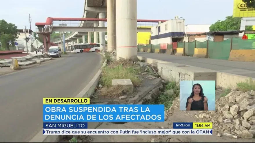 Alcalde de San Miguelito suspende ampliación de la vía Transístmica
