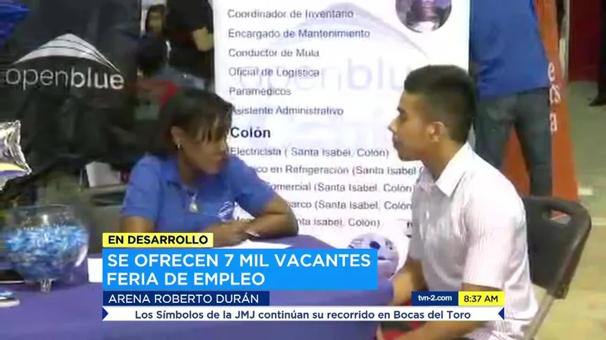 Al menos 7 mil vacantes se ofertan en feria de empleo
