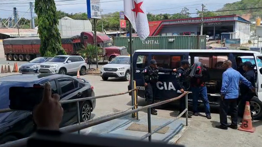 Llegada de los implicados al SPA en La Chorrera