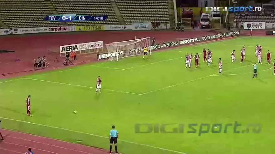 Actuación de Jaime Penedo con el Dinamo Bucarest