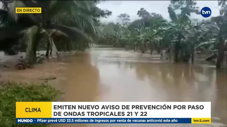 Nuevo aviso de prevención por onda tropicales