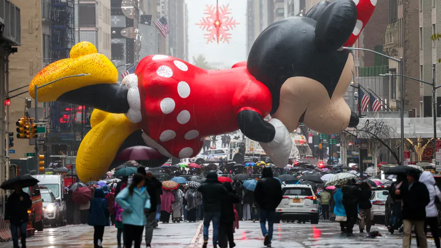 Uno de los globos del desfile de Acción de Gracias