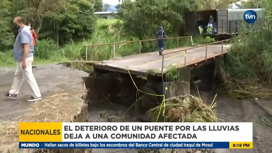 Lluvias dejan incomunicada comunidad en Chiriquí