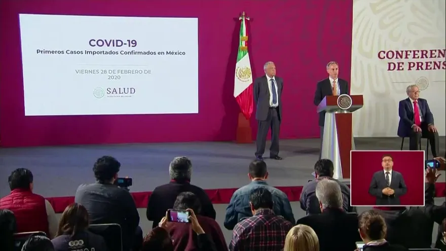 México registra su primer caso de coronavirus.