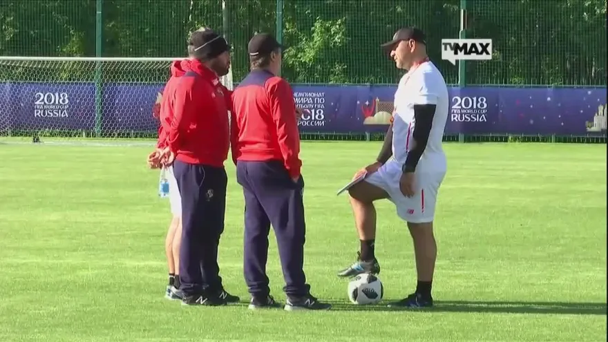 Segunda sesión de entrenamiento para la Sele en Saransk