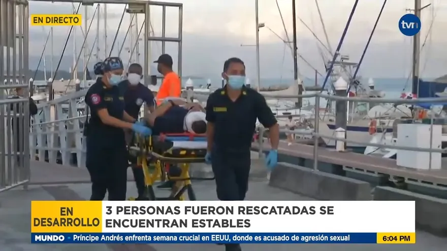 Realizan rescates de tres personas que iban a bordo de aeronave que cayó en Chame