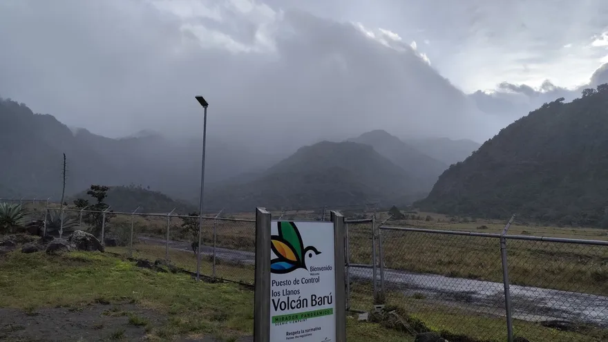 Condiciones climáticas adversas en el Parque Nacional Volcán Barú