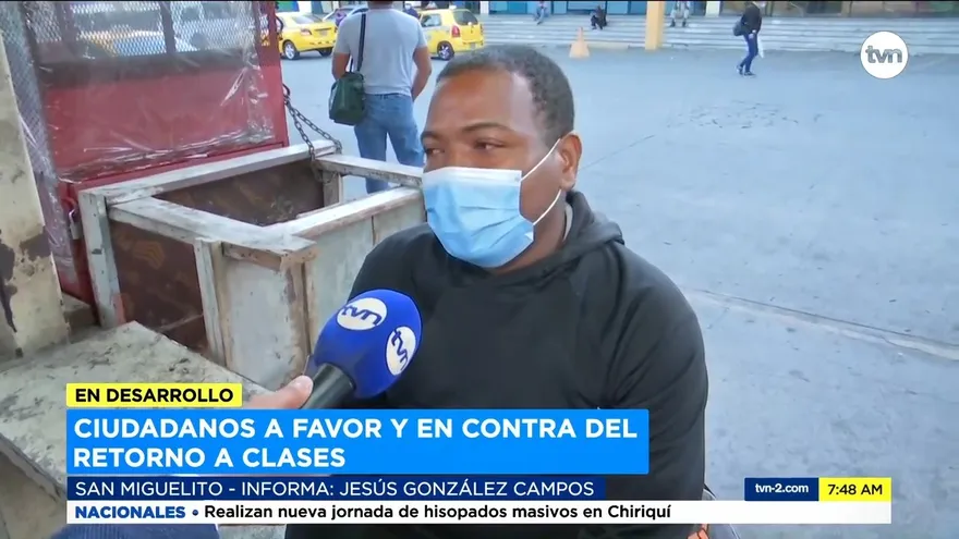 Panameños opinan sobre clases presenciales