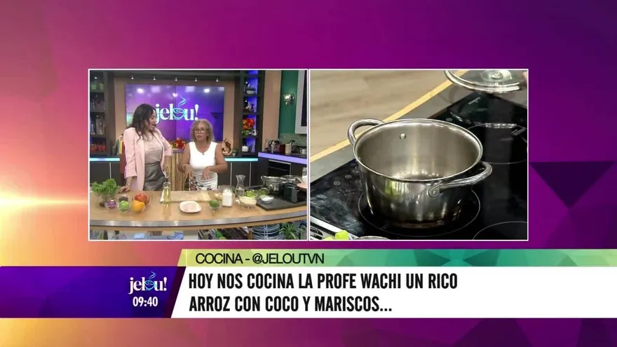 La Wachi nos prepara un riquísimo arroz con coco y mariscos