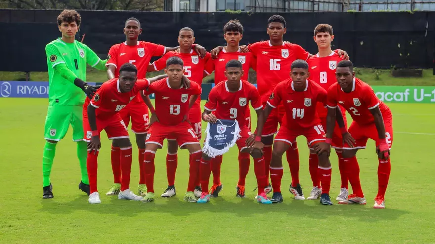 Jugadores de la Selección Sub-15 de Panamá