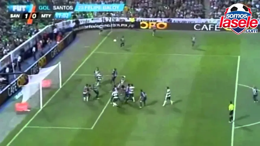 Gol de Felipe Baloy anotado a Monterrey