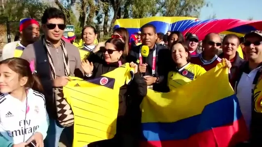 La afición colombiana esta lista en Copa América para debut