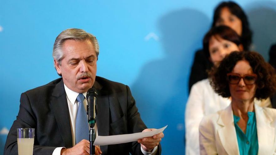 El presidente de Argentina, Alberto Fernández