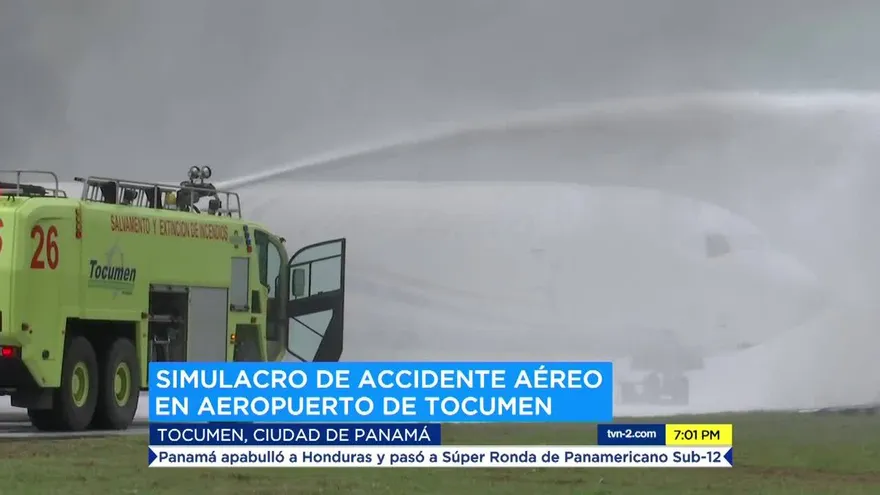 Realizan simulacro en Aeropuerto Internacional de Tocumen