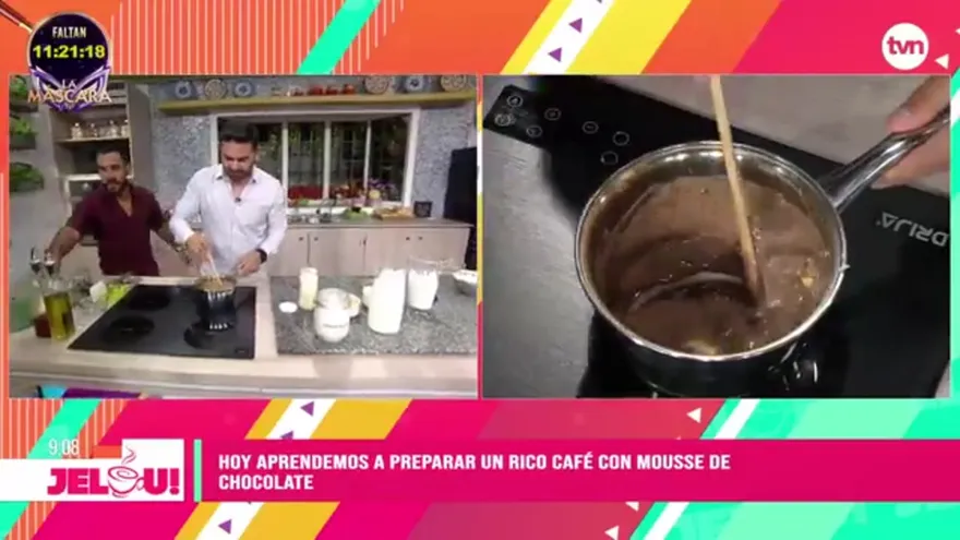 Receta: café con mousse de chocolate