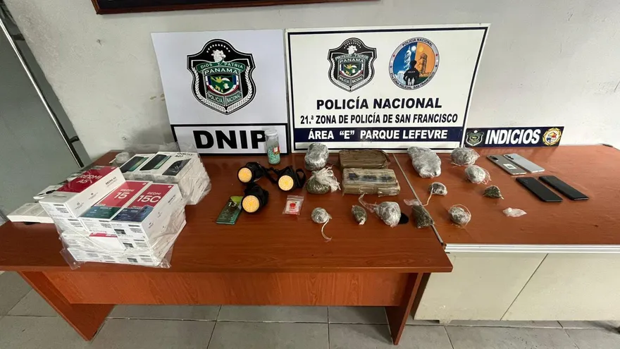 Decomisan drogas y recuperan artículos relacionados con robo y hurto a comercios