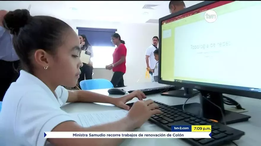 Inauguran sala de tecnología en escuela de El Chorrillo