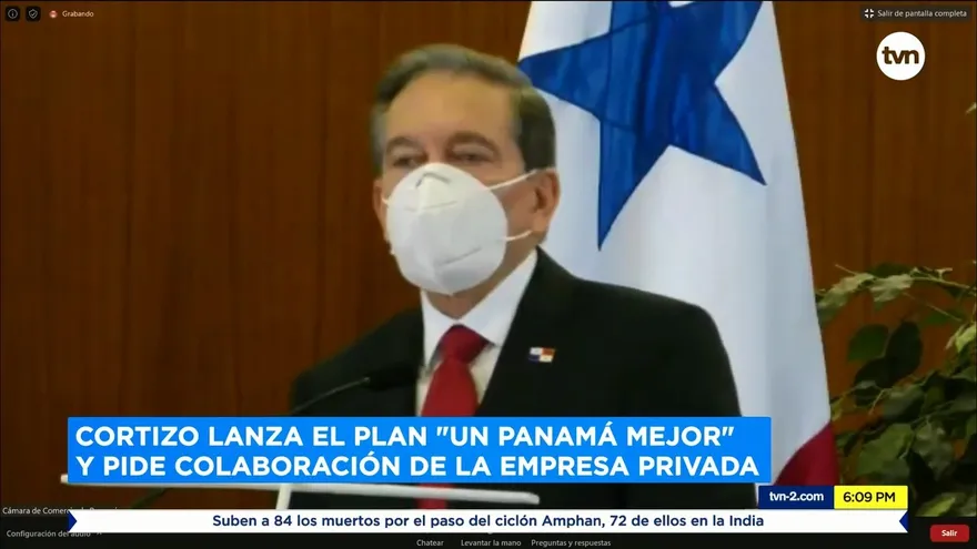 Cortizo lanza el plan "Un Panamá Mejor" y pide colaboración de la empresa privada
