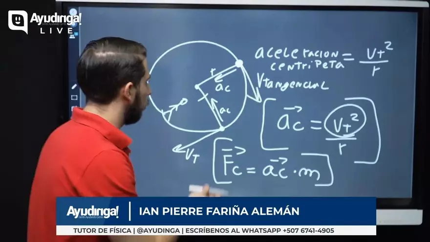 Ayudinga Física 11° - Segunda Ley de Newton al Movimiento Circular - Concepto (Parte I) 7 de julio de 2020